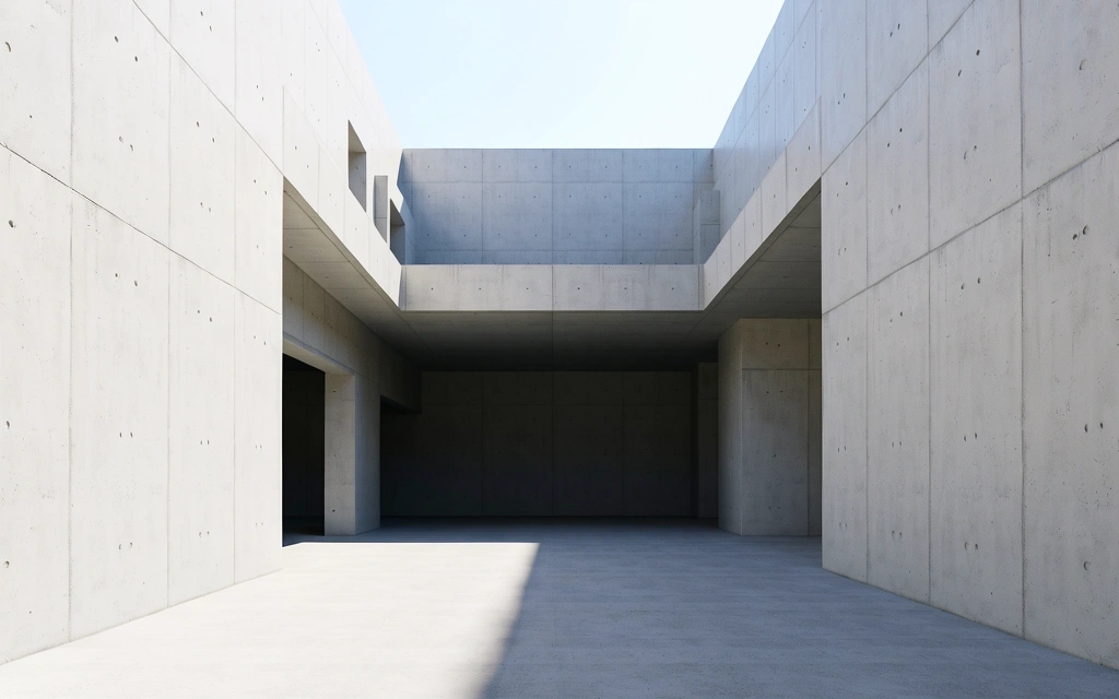 Architektonische Leere und Struktur